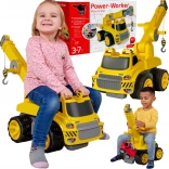 BIG Power Worker maxi darus lábbal hajtós jármű csörlővel