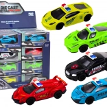 Rendőrautós játék 1:43 fém szerkezet gumikerekekkel