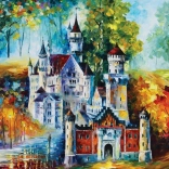 Neuschwanstein kastély puzzle 1500 darab