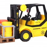 Sárga-fekete targonca hatásokkal