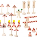 Goki fa közlekedési táblák nagy készlet