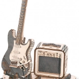 ROKR fa 3D puzzle elektromos gitár
