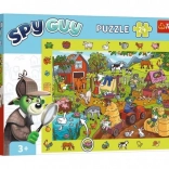 Megfigyelős puzzle SPY GUY – farm, 24 darab
