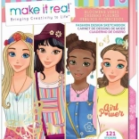 Divattervező portfólió – retro divatszett gyerekeknek