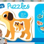 Educa Baby puzzle házi kedvencek kölykökkel 5v1