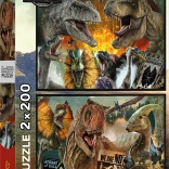 Puzzle 2×200 darab – ősvilág JURASSIC WORLD