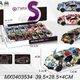 fém CRAZY kisautó visszahúzós meghajtással