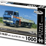 Puzzle Retro Autók Liaz 110.031 Raktér Karral HR 3001, 1000 Darab