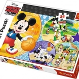 Maxi puzzle 24 darabbal – MICKEY MOUSE: Irány a sport