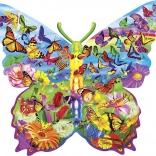 Kontúros puzzle Lepkemeghökkentés 1000 darab