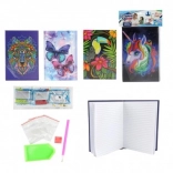 Kreatív gyémánt napló 14,5 × 21 cm – készlet öntapadó kövekkel