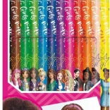 Pastell Maped Barbie motívummal, 12 db