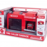 Tűzoltó játékszett – garázs fényekkel és hangokkal