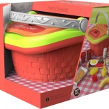 Játékszett kosár ételekkel gyerekeknek