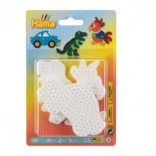 Berakási alaplap vasalható gyöngyökhöz Autó, Papagáj és Dinoszaurusz motívumokkal
