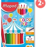 Maped Color'Peps jumbo háromszögletű színes ceruzák, 12 db