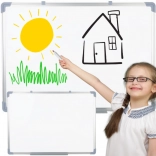 Mágneses törölhető fehértábla 90 × 60 cm