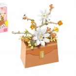 Mini KOCO építőkészlet virág kézitáskában, 232 darab