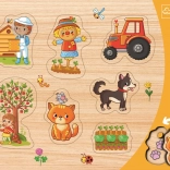 TREFL Fa beillesztő puzzle – Farm