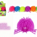 Stresszoldó nyomkodós pók labda 10 cm, világítással (szilikon, 6 szín)