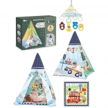 Szórakoztató sátor gyerekeknek alappal 85 x 85 x 112 cm