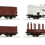 Roco nyolcrészes DRG teherkocsikészlet H0