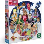 Kerek puzzle Nemzetközi Nőnap 500 darab EEBOO