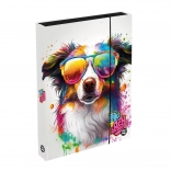 A4 Jumbo füzetbox kutyás mintával