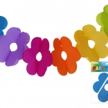 Papír girland virágokkal