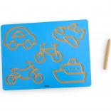 Viga grafomotoros tábla – járművek