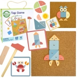 WOOPIE GREEN fa parafa kalapácsos készlet, 82 elem, 20 minta