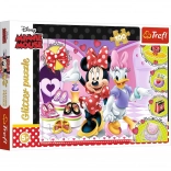 Puzzle 100 darabos Minnie és Csillámok