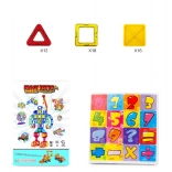 Mágneses építőkészlet gyermekeknek 46 db