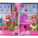 Steffi és Evi állatokkal