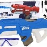 Nagy kék elektromos vízipisztoly 750 ml védőszemüveggel