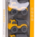 Három építőipari jármű készlet