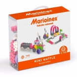 Mini Waffle Konstruktor építőkészlet 140 db – rózsaszín