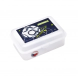 Uzsonnás doboz rekesszel, focis mintával