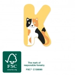 Small foot fa betű K