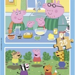 Fából készült Peppa malac puzzle 2×25 darab