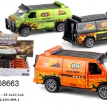 Fém rendőrségi furgon modell 1:32 visszahúzós funkcióval