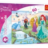 Trefl Disney Princess – Ismerd meg a hercegnőket 60 darabos puzzle