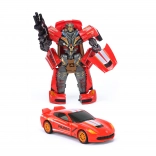 autórobot fénnyel és hanggal 20 cm – átalakuló rendőrautó