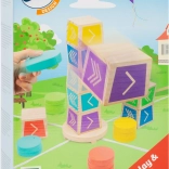 Döntsd le a legfelső kockát fa ügyességi játék SMALL FOOT