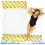 Felfújható vízi hintaháló fehér-sárga 120x70cm