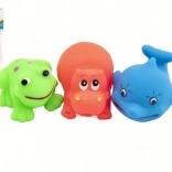 Gumiból készült állatkák vízbe 3 db