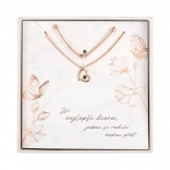 Dupla nyaklánc Legjobb lány rózsaaranyban