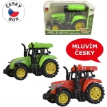 Traktor magyar hanggal, fénnyel és hanggal, 14 cm