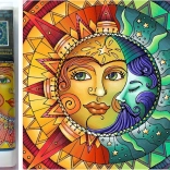 Gyémánt festészet 7D Hold és Nap 30x30 cm