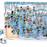 Fa puzzle Snoopy télen